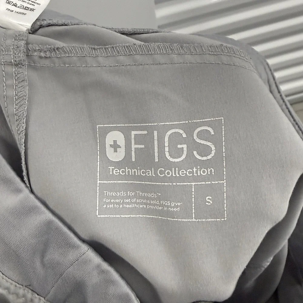 FIGS Mens Scrub Pants Small Gray‎ Straight Leg Drawstring Medical 30x30